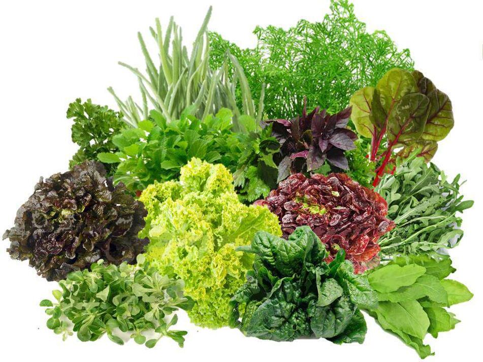 Including greens in a man's diet will help eliminate erectile dysfunction.